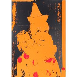 Ford Beckman, Neon Clown (Orange with Red), Silkscreen