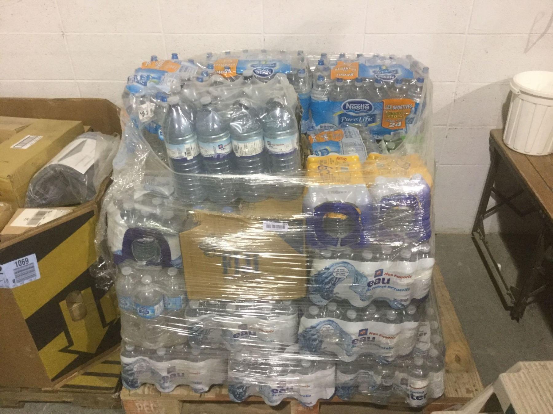 Pallet of Bottled Water