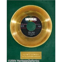 Fats Domino "Goin' Home" Imperial Gold Record Award (1958).