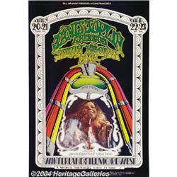 Janis Joplin Poster (Tea Lautrec Litho, 1969).