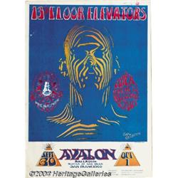 13th Floor Elevators Signed Poster (The Bindweed Press, 1966).