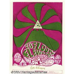 13th Floor Elevators Signed Handbill (The Bindweed Press, 1966).