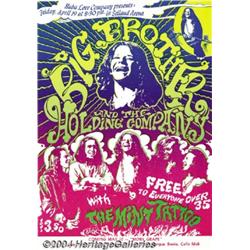 Big Brother and the Holding Company - Music Memorabilia Handbill (Baba Love Co, 1968).