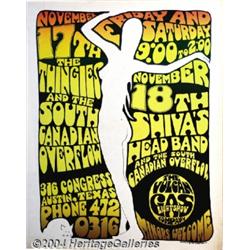 Gilbert Shelton - "White Lady" Vulcan Gas Works Concert Poster (1967).