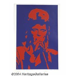 David Bowie Limited Edition Black Light Poster 853/2000 (Reliance Art, 1990).