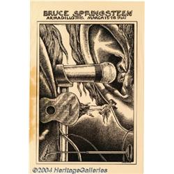 Bruce Springsteen Poster (Armadillo World Headquarters, 1974).