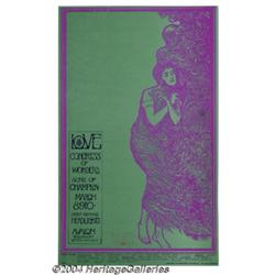 Love - Concert Poster, Signed (Family Dog, 1968).