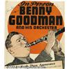 Image 1 : Benny Goodman Signed Window Card (Also Signed by Teddy Wilson and Lionel Hampton).