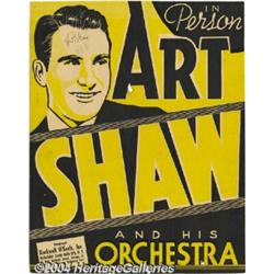 Artie Shaw Signed Window Card.