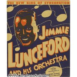 Jimmie Lunceford Signed Window Card.