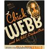 Image 1 : Chick Webb Signed Window Display Card Also Signed by Ella Fitzgerald.