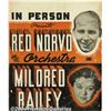 Image 1 : Red Norvo and Mildred Bailey Signed Window Card.