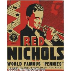 Red Nichols Signed Window Card.