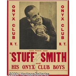 Stuff Smith and Cozy Cole Signed Jazz Window Card, plus Claude Hopkins Signed Jazz Window Card.