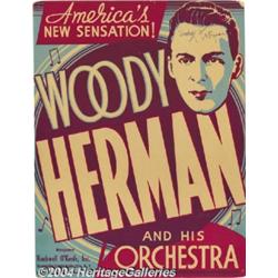 Woody Herman Two Window Cards (One Signed).