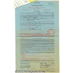 George Jones Signed Contract with Extras.