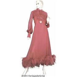 Loretta Lynn Pink Dress With Feathers