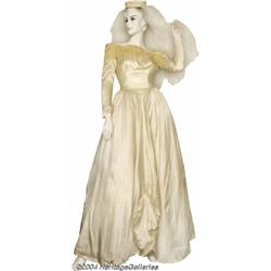 Tammy Wynette Wedding Dress and Veil.