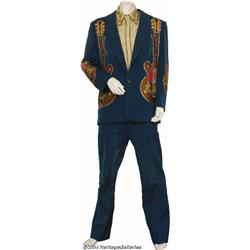 Merle Travis Two-Piece Suit Designed by Nudie, Shirt, and Boots.
