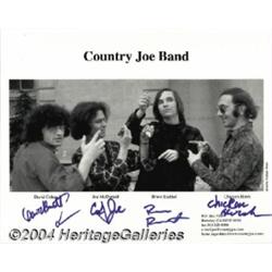 Country Joe and the Fish Autographs, Signed Photo and Set List (2004).