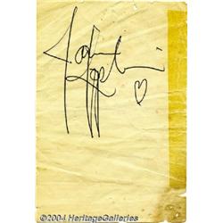 Janis Joplin - Signed Album Page (No Date).