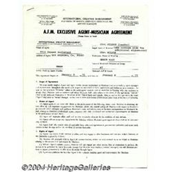 Beach Boys -Signed Agreements (1975).