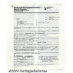 Moon Zappa - Signed Contract (1982).