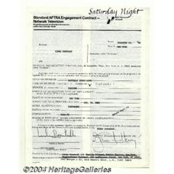 Linda Ronstadt - Signed Contract (1981).