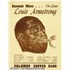 Image 1 : Louis Armstrong Autographed Menu.