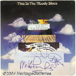 Moody Blues "This Is the Moody Blues" Album (1974) and Autographs (1988 and 1994).