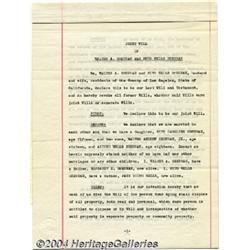 Walter Brennan - Signed Will (1940).