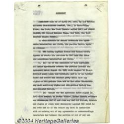 Johnny Carson - Signed Contract (1967).