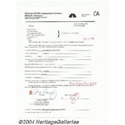 Dana Carvey - Signed Contract (2000).