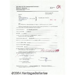 Fabio - Signed Contract (2001).