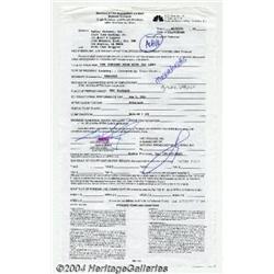 Cuba Gooding, Jr. - Signed Contract (2001).