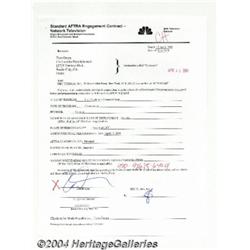 Tom Green Signed Contract.