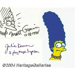 Matt Groening and Julie Kavner (aka Marge Simpson) Autographs