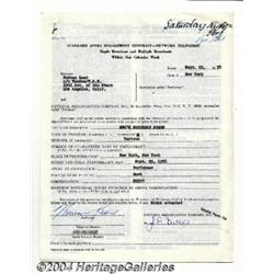 Norman Lear - Signed Contract (1976).