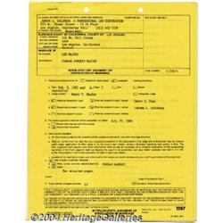 Lee Majors and Farrah Fawcett-Majors - Signed Divorce Papers (1980).