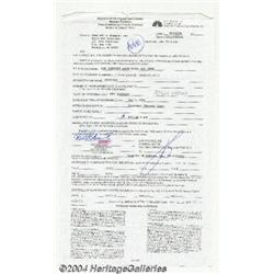 Rob Schneider - Signed Contract (2001).