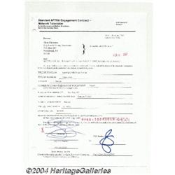 Gene Simmons - Signed Contract (2002).