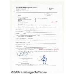 Rebecca Romijn-Stamos Signed Contract.