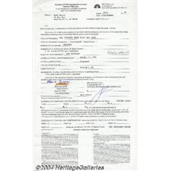 Mena Suvari - Signed Contract (1999).