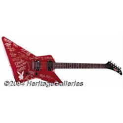 Guitar Signed by Hugh Hefner and Playmates of The Past.