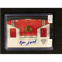 2011-12 PANINI TITANIUM #6 GAME WORN JERSEY DENIS SAVARD HOCKEY CARD