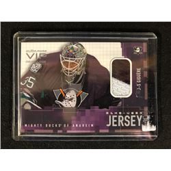 IN THE GAME VIP SERIES ONE GAME USED JERSEY J-S GIGUERE HOCKEY CARD