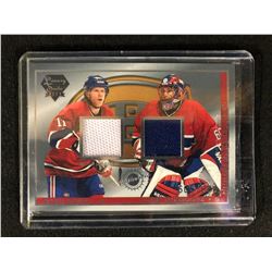 2004 LUXURY SUITE GAME USED FABRICS HOCKEY (KOIVU/ THEODORE)