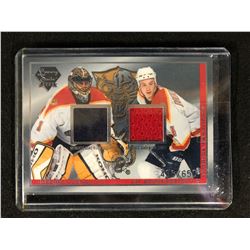 2004 LUXURY SUITE GAME USED FABRICS HOCKEY (LUONGO/ BOUWMEESTER)