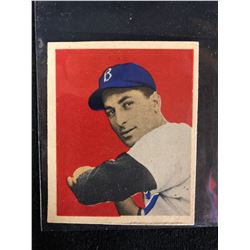 1949 Bowman Brooklyn Dodgers Baseball Card #70 Carl Furillo RC