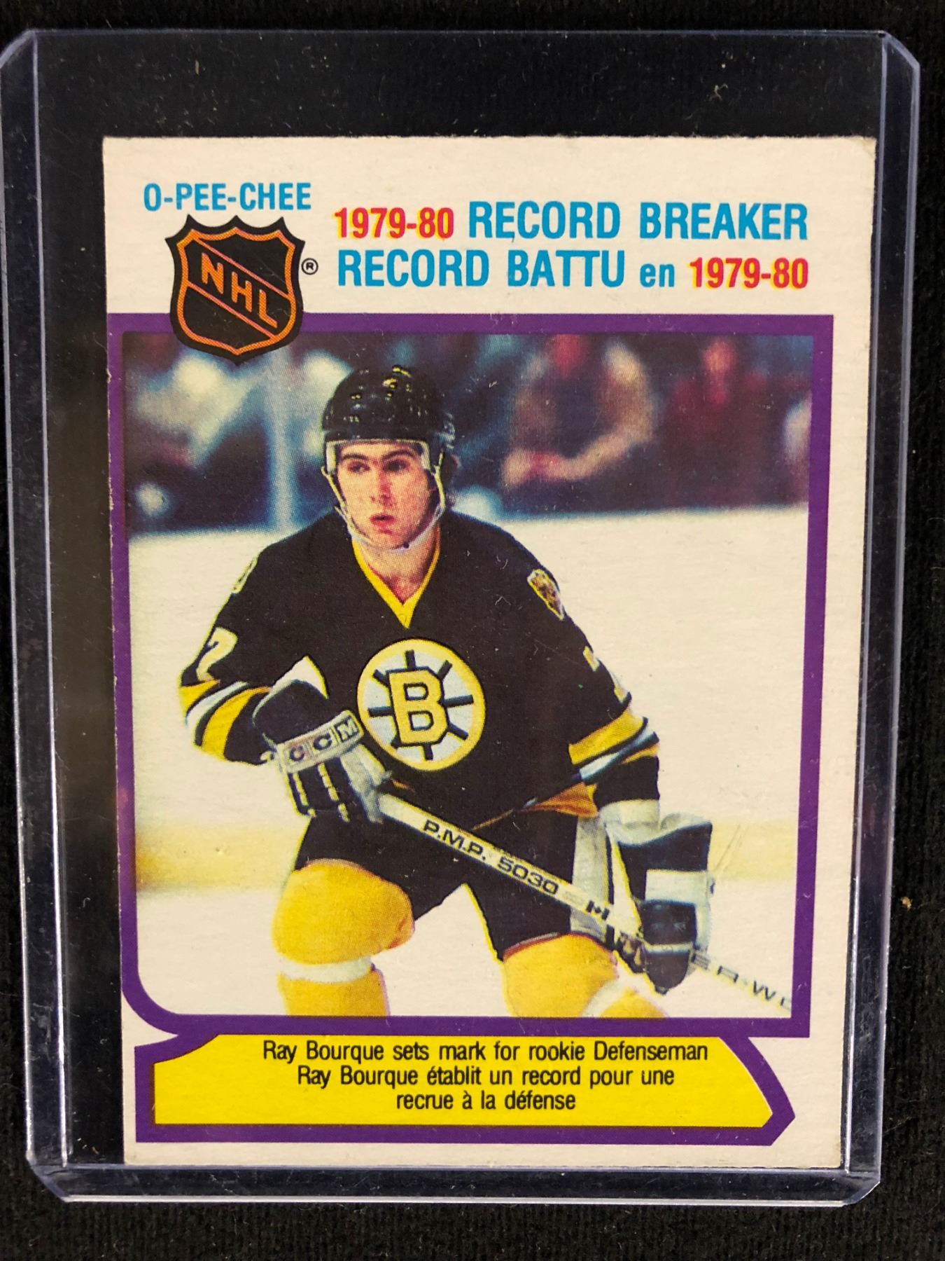197980 OPEECHEE RECORD BREAKER RAY BOURQUE HOCKEY CARD